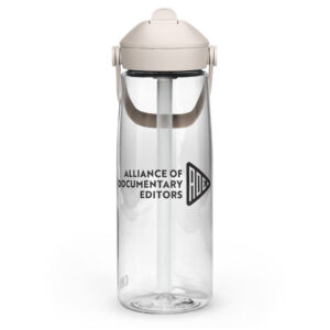 Flip straw water bottle